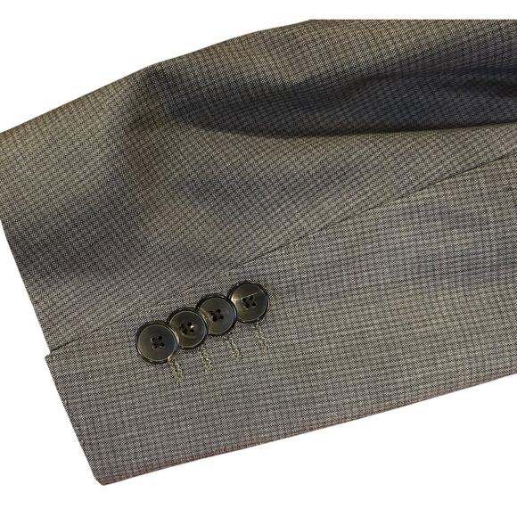 BOSS Grey Super 100 Lightweight 100% Virgin Wool Blazer Jacket Mens 40R 40 R - Picture 13 of 14